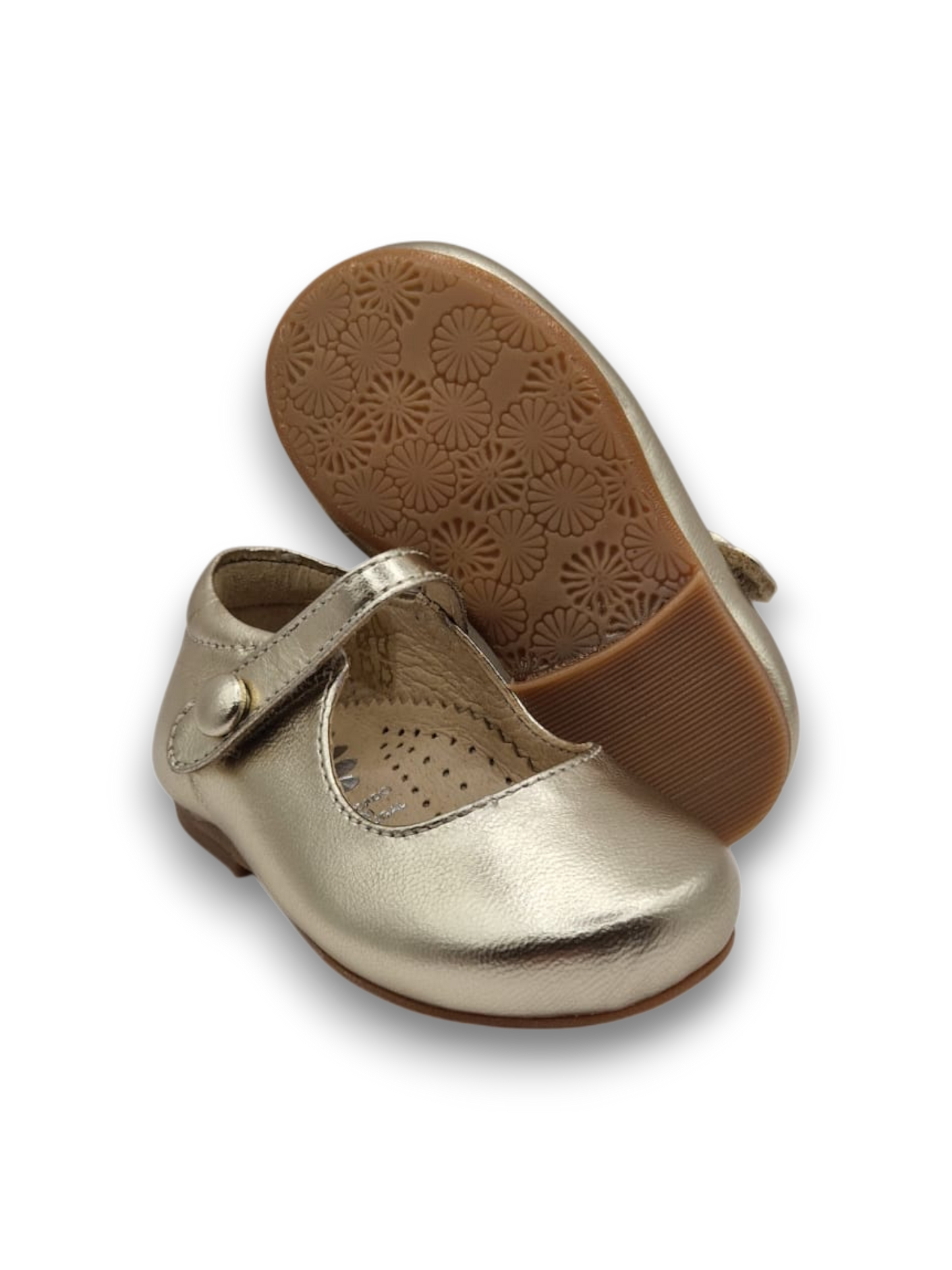 Sapato de Velcro e Botão Fingido