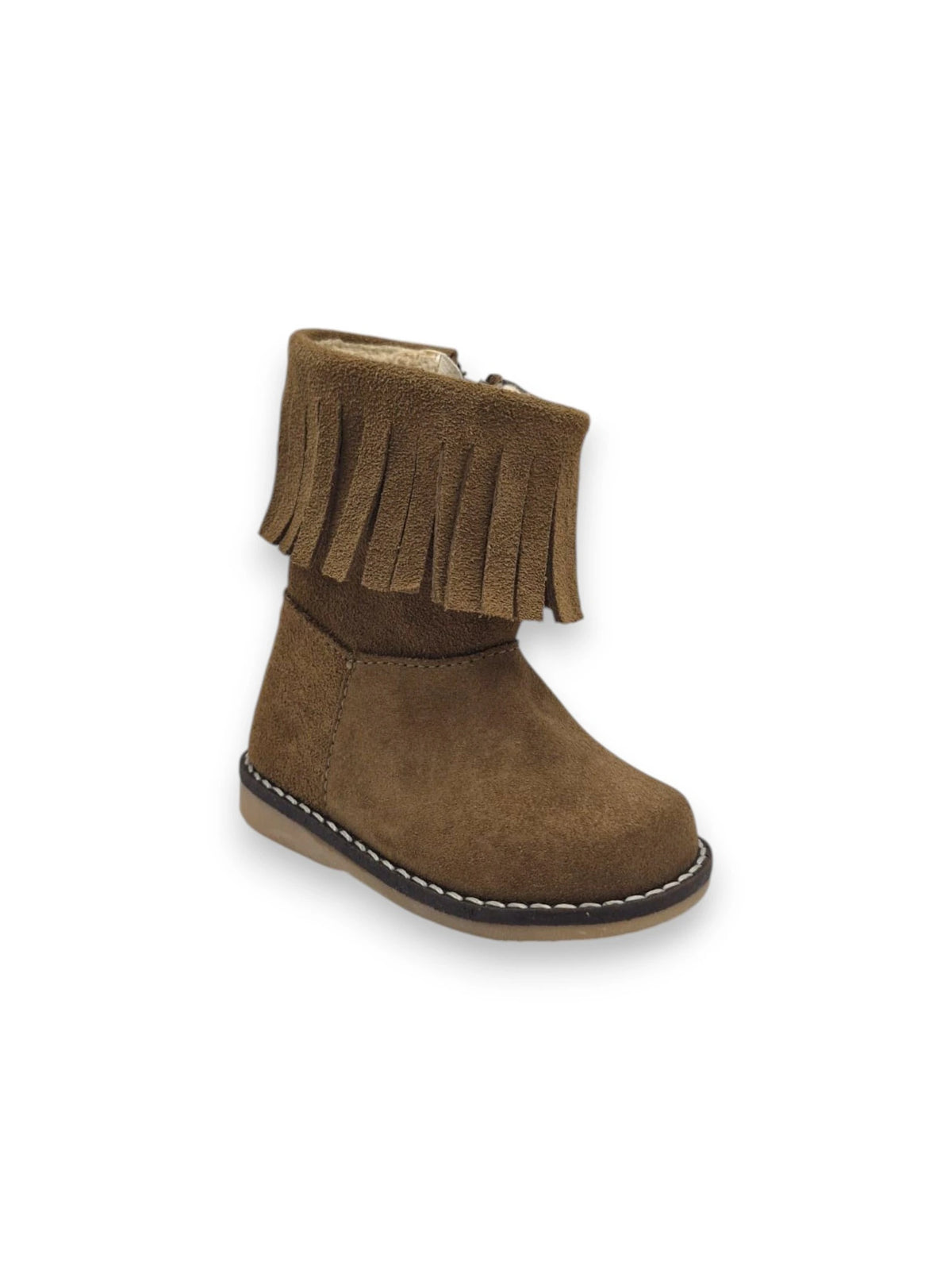 Bota de Franjas com Fecho Lateral