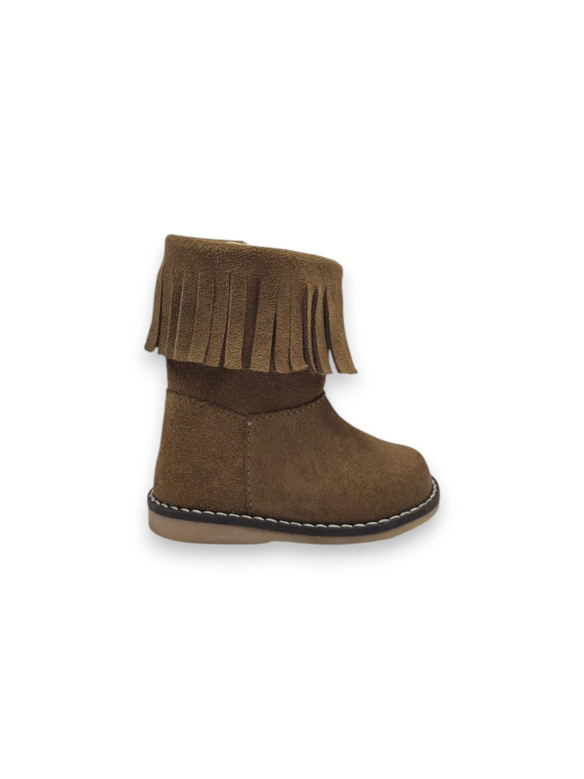 Bota de Franjas com Fecho Lateral
