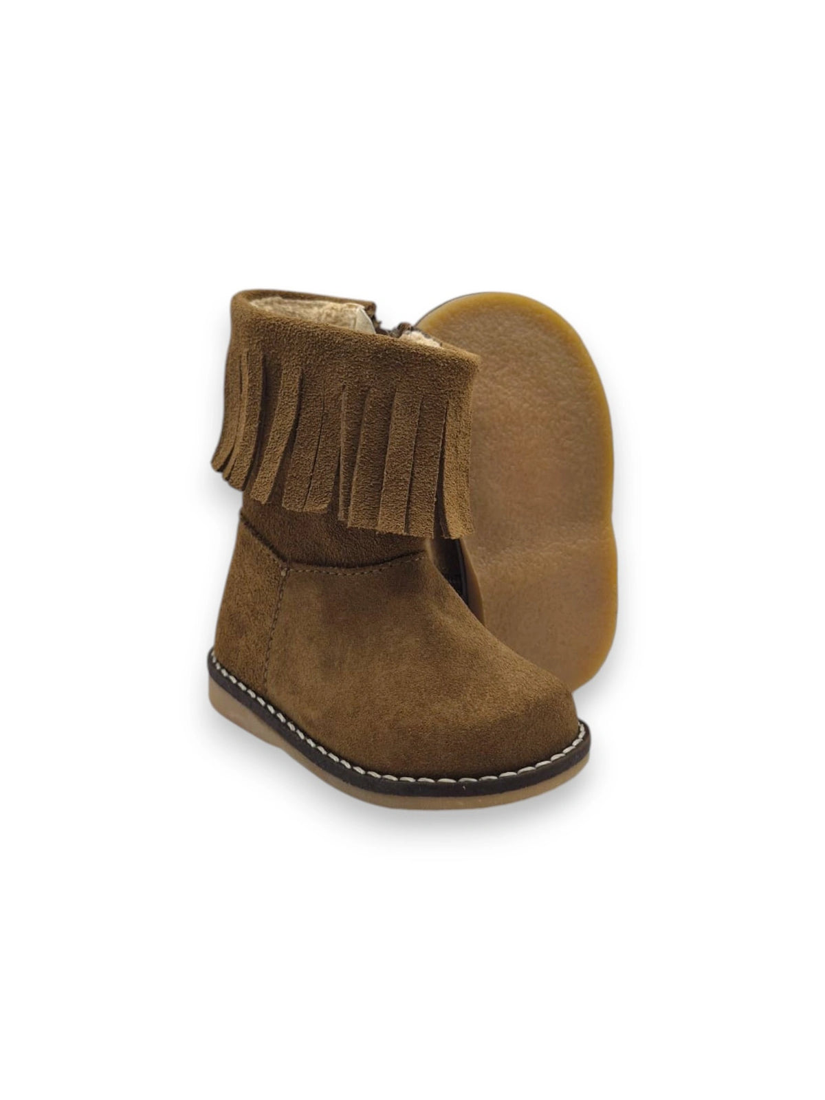 Bota de Franjas com Fecho Lateral