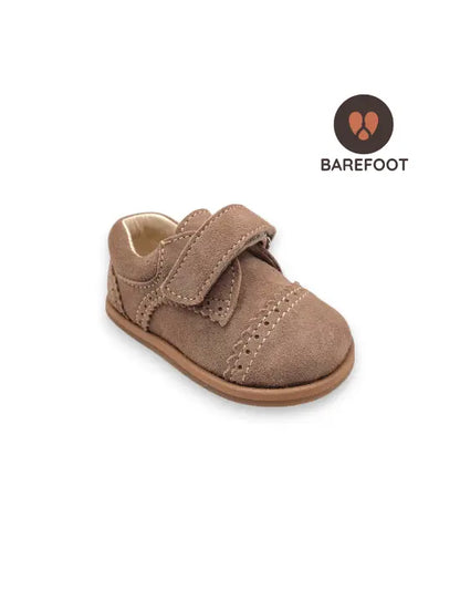 carneira em velcro castanha taupe barefoot